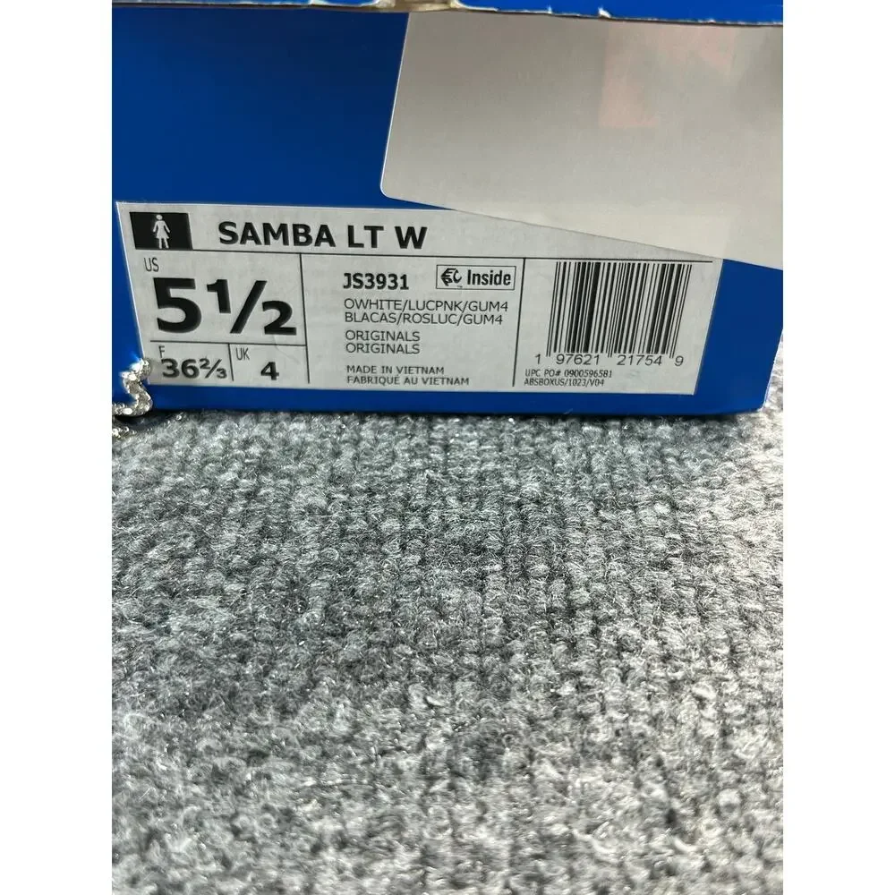 Adidas Samba LT W Cow Print Pony Hair Mary Jane Shoes Women's 5.5 - Picture 11 of 11